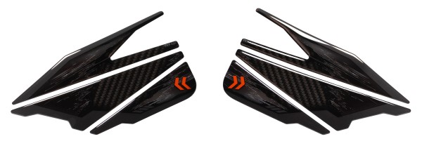 Tankpad Carbon-Optik Schwarz 3D Motorradaufkleber kompatibel mit KTM 990 Duke