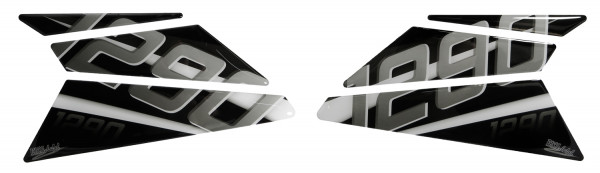 Motorrad Seitentank Pad Silver kompatibel für KTM 1290 Super Duke GT