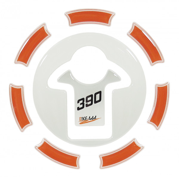 Tankdeckel-Pad Lackschutz Aufkleber passend für KTM 390 Duke - Styling Orange