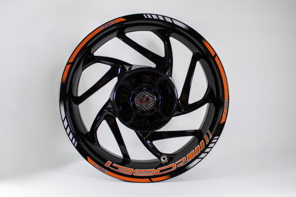 Felgenbett- und Felgenrand Aufkleber passend für deine KTM 1390 Super Duke R Evo