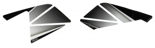 Seitentank Pad Motorrad schwarz weiß Dotwork kompatibel für KTM 125 Duke